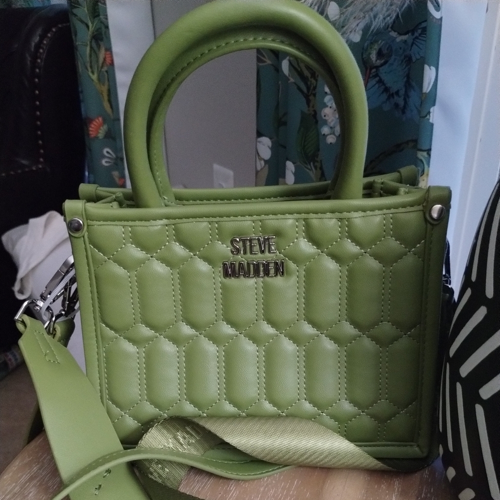 Steve Madden green tote purse